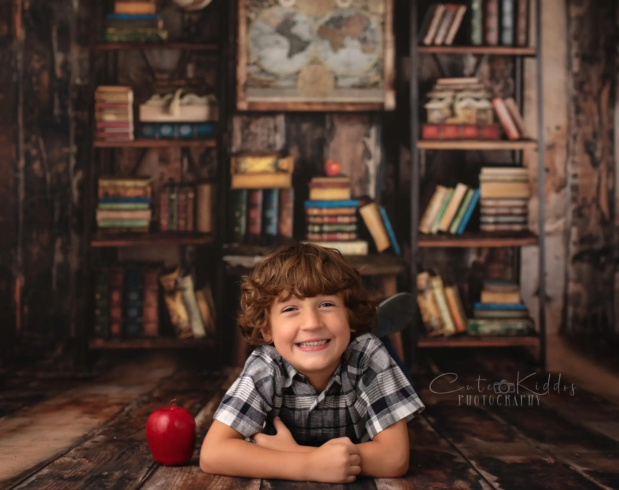 Library Of Books Backdrops Kids Child Photography Props Adult Baby Photocall Back To School Backgrounds