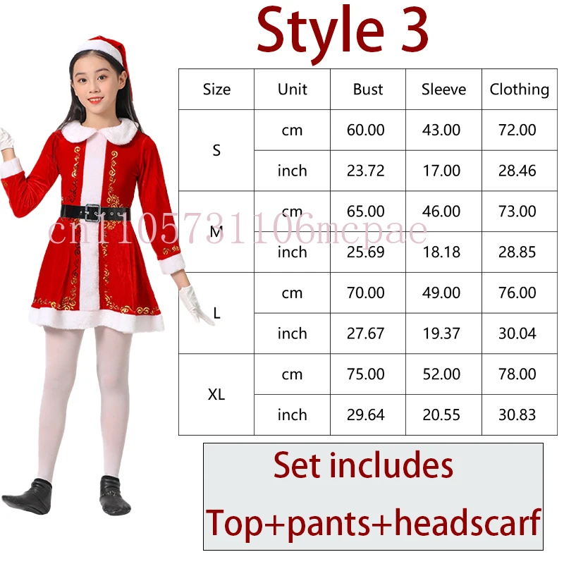 Conjunto de fantasia de Papai Noel de veludo vermelho de luxo – Roupas de festa de Natal combinando para a família para adultos, homens e crianças, terno de cosplay de Natal