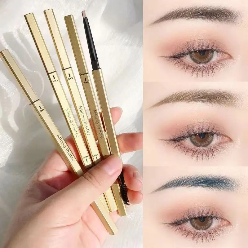 Double Sided Microblading Eyebrow ปากกาผู้หญิงดินสอเขียนคิ้วกันน้ํา Marker เกาหลี Make Up ผลิตภัณฑ์