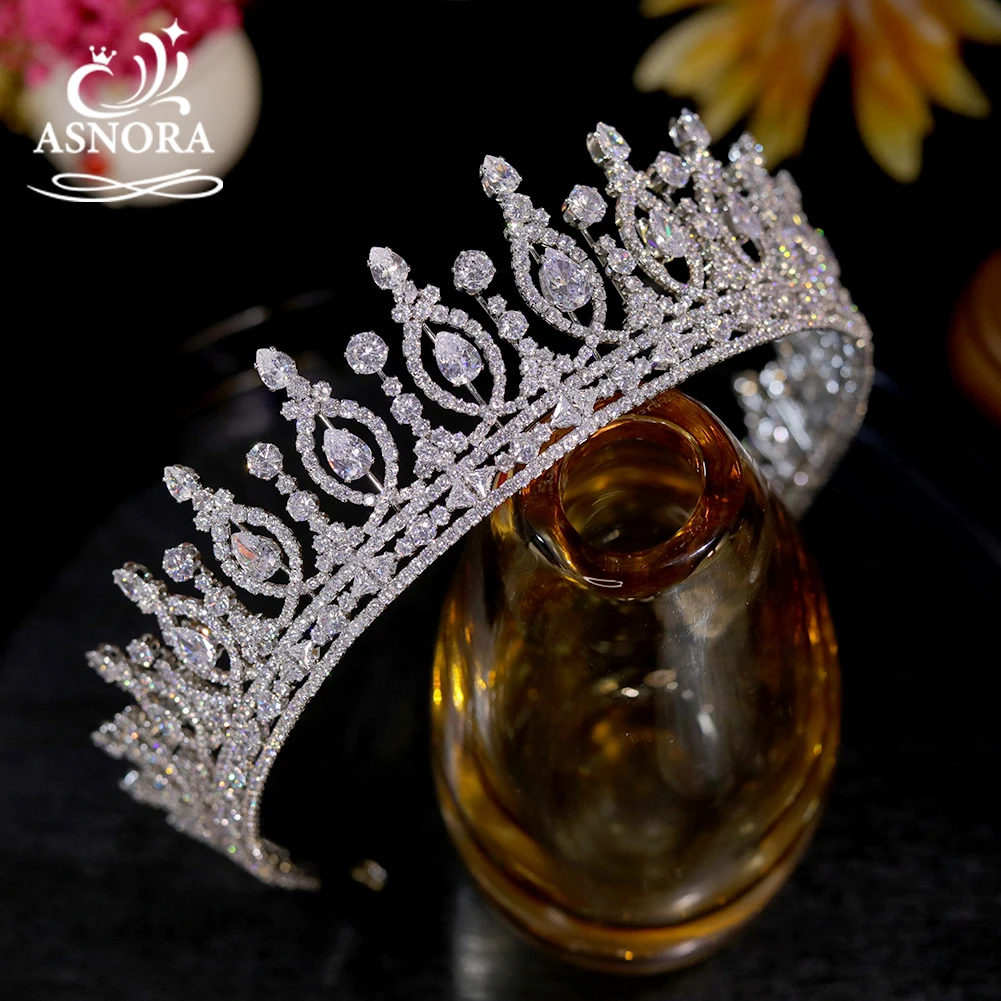 

2024 Luxury New Bridal ladies Crowns Cubic Zirconia Headbands Party Tiara for Wedding Hair Accessories CZ jewelry Party headgear