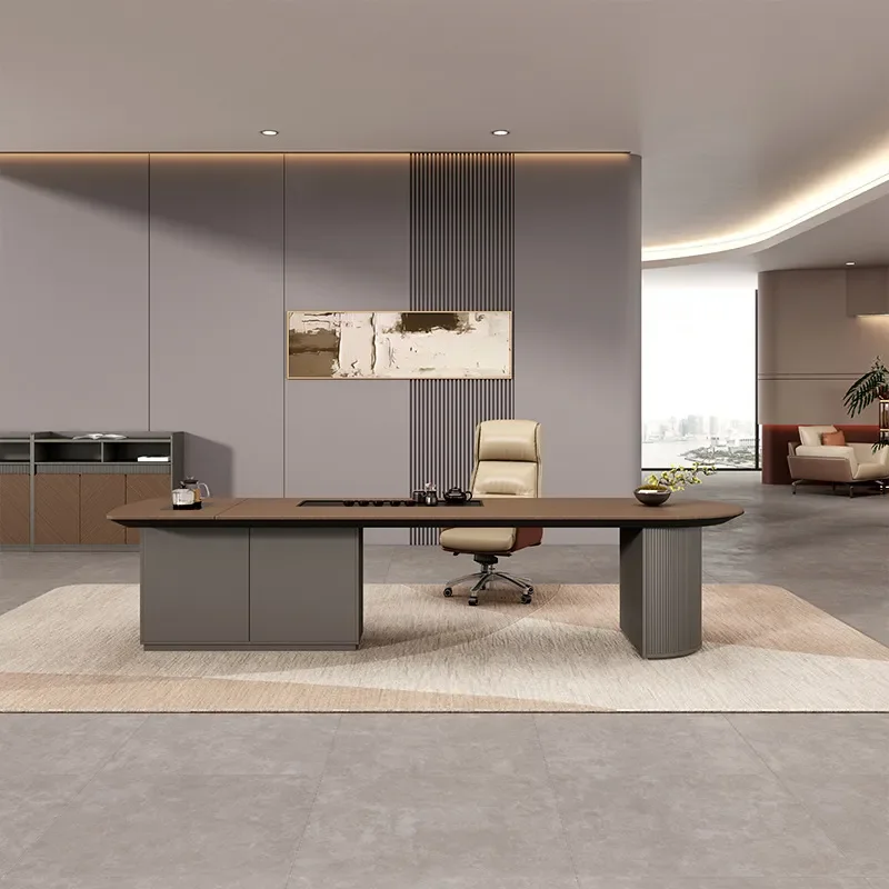 for Italian minimalist desk with tea table integrated modern simple tea table and chair combination 2026 new high end