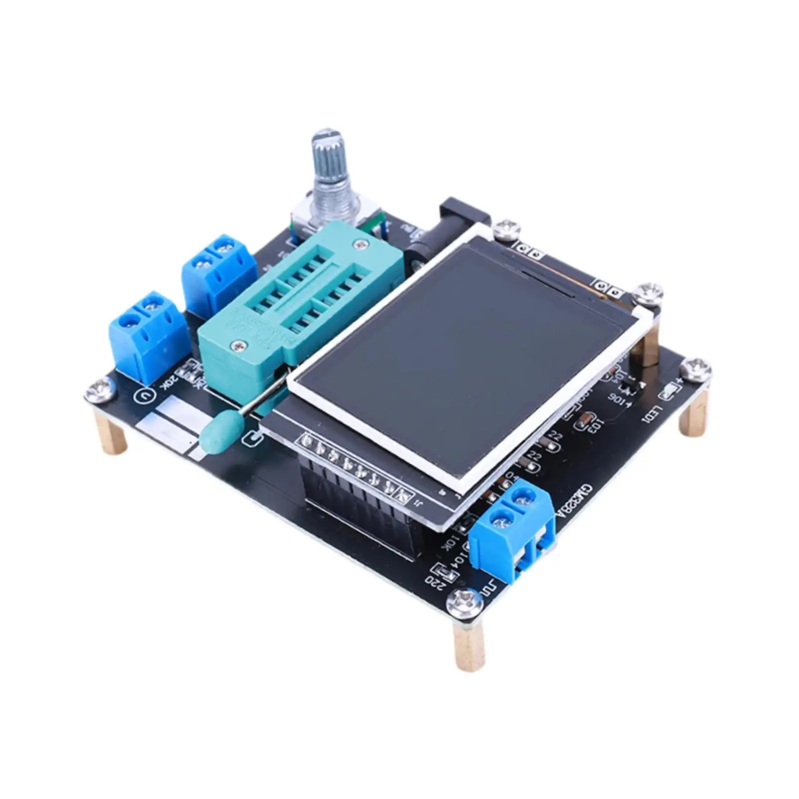 Transistor Tester Voltmeter,Full Color Screen Graphics Professional Triode PWM Square Wave Meter