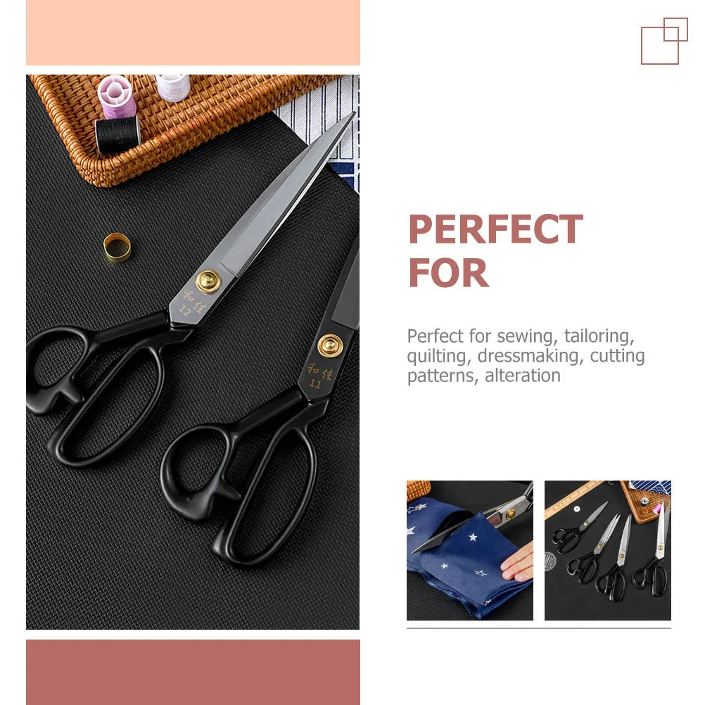 

2Pcs Tailor Scissors Sewing Scissors High Durability Labor-Saving Fabric Cutter for Clothes Embroidery Quilting Dressmaking