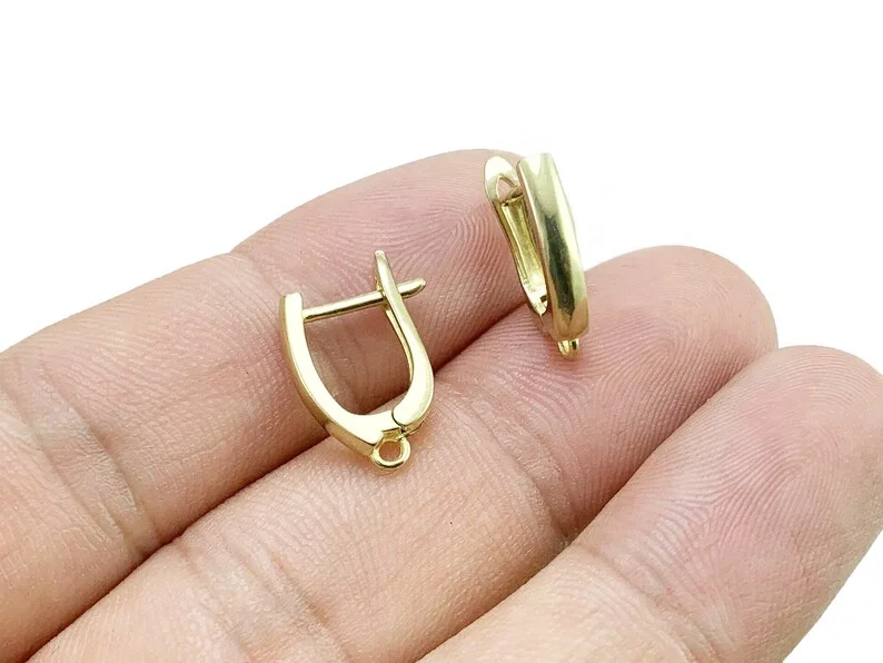 

6 шт латунные серьги, желто-коричневая задняя часть, застежки для сережек с зажимом, 21x12,3 мм, принадлежности для сережек, изготовление ювелирных изделий-R1014