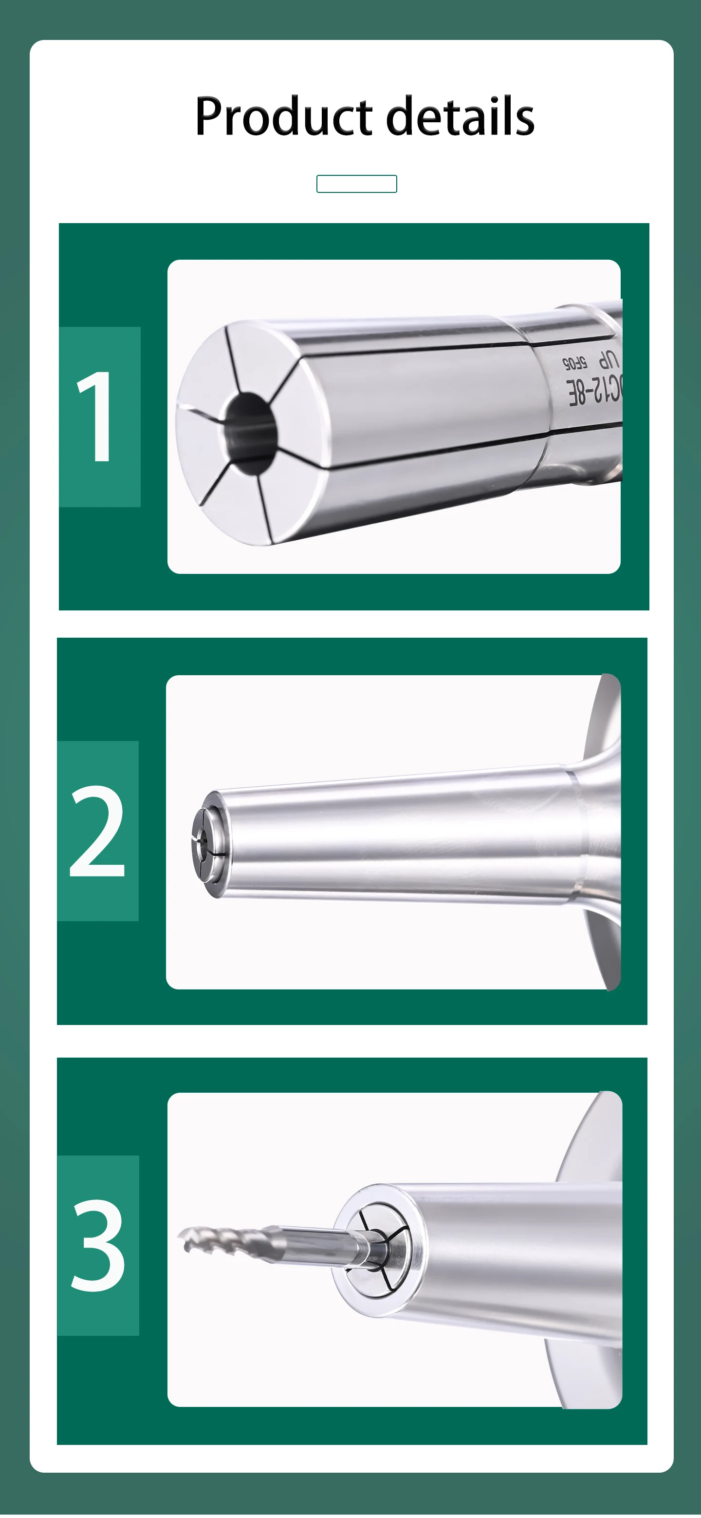 GDR Genauigkeit 0,002 Präzision DC-Spannzange DC4 DC6 DC8 DC10 DC12 Spannzange Rückzugs-Spannzange Hochpräzise SDC-Spannzange Werkzeughalter – Detail 12