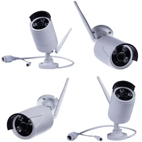 4chs 1080P Wifi NVR พร้อมระบบกล้องรักษาความปลอดภัยภายในบ้านขนาด 10.1 นิ้วไร้สาย