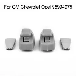 2x Car Sun Visor Clip Gray Sun Visor Support Clip Retainer Bracket Hook For -GM -Chevrolet -Opel 95994975 -Cruze -Sonic Spark