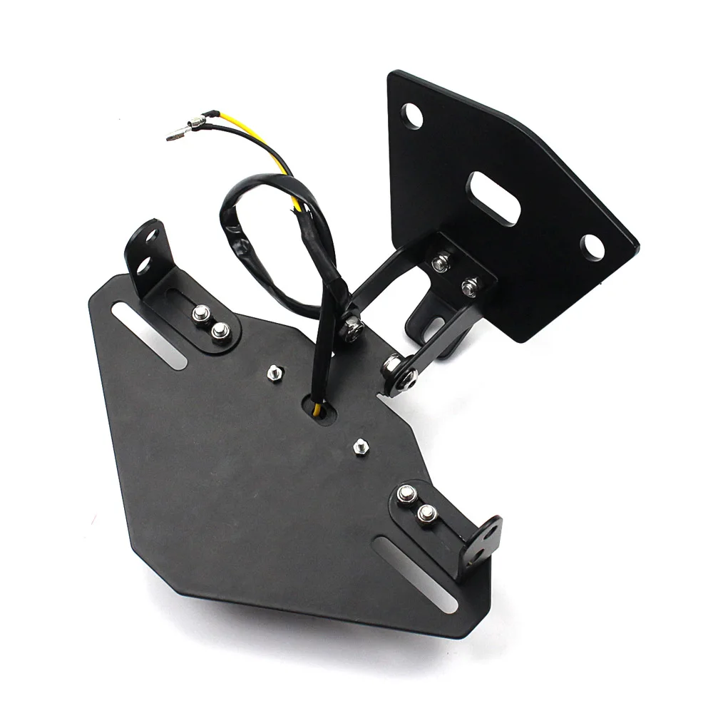 For Aprilia RS 660 RS660 2020-2021 Motorcycle Rear License Plate Mount Holder Black License Bracket with LED Light Aprilia