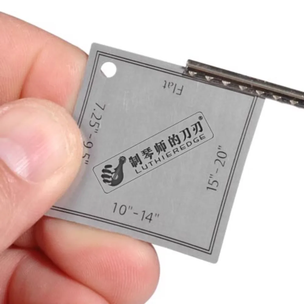 

Накладка грифа для электрогитары из дерева, глубина канавки проволоки, измерение радиана, линейка высоты канавок