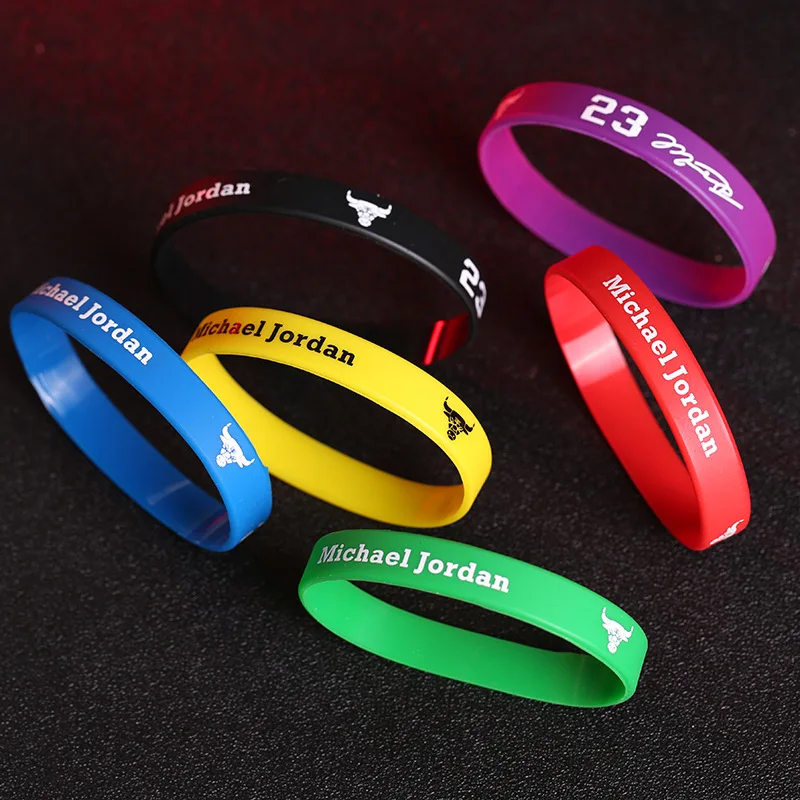 a set of 8pcs Basketball Sports Bracelet Fan Outdoor Gifts Man Multiple Colors Football Player Bangles Wristbands Adult Size