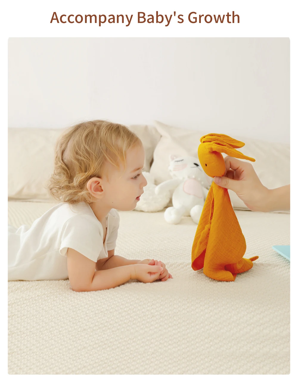 Musselin Baby Komfort Handtuch Baumwolle Tröster Decke Weiche Neugeborene Schlaf Puppen Kinder Mode Schlaf Spielzeug Beruhigen Beschwichtigen Handtuch Lätzchen – Detail 4