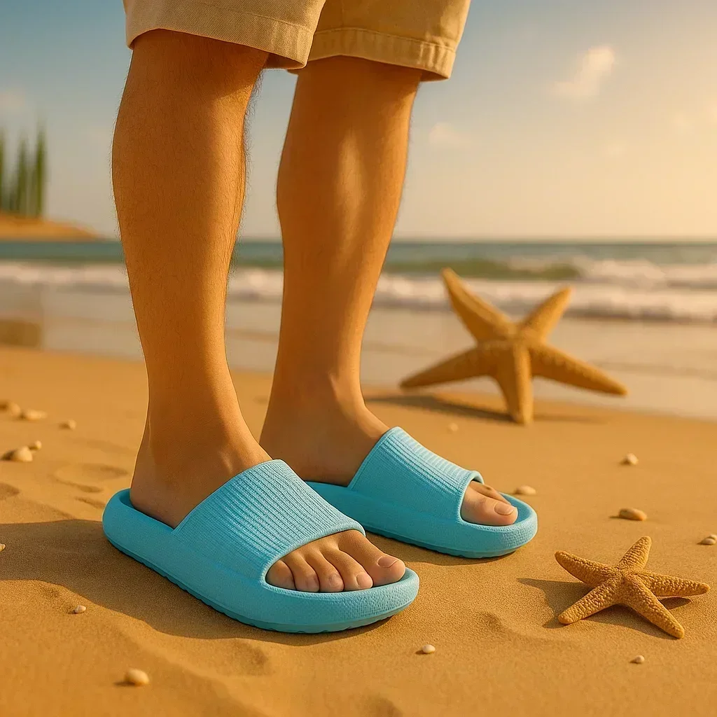 Thick Sole Cloud Slippers Women Men,Pillow House Slippers Shower Sandals,Indoor Bathroom Slides,Lightweight,Non-Slip