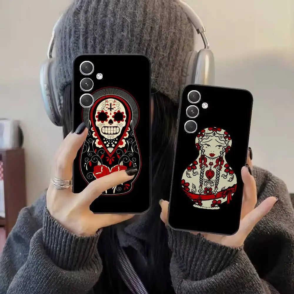 

Russian Dolls Matryoshka Phone Case For Samsung S25,24,21,22,23,20,S30,Ultra,Plus, Fe,5G Silicone Cover