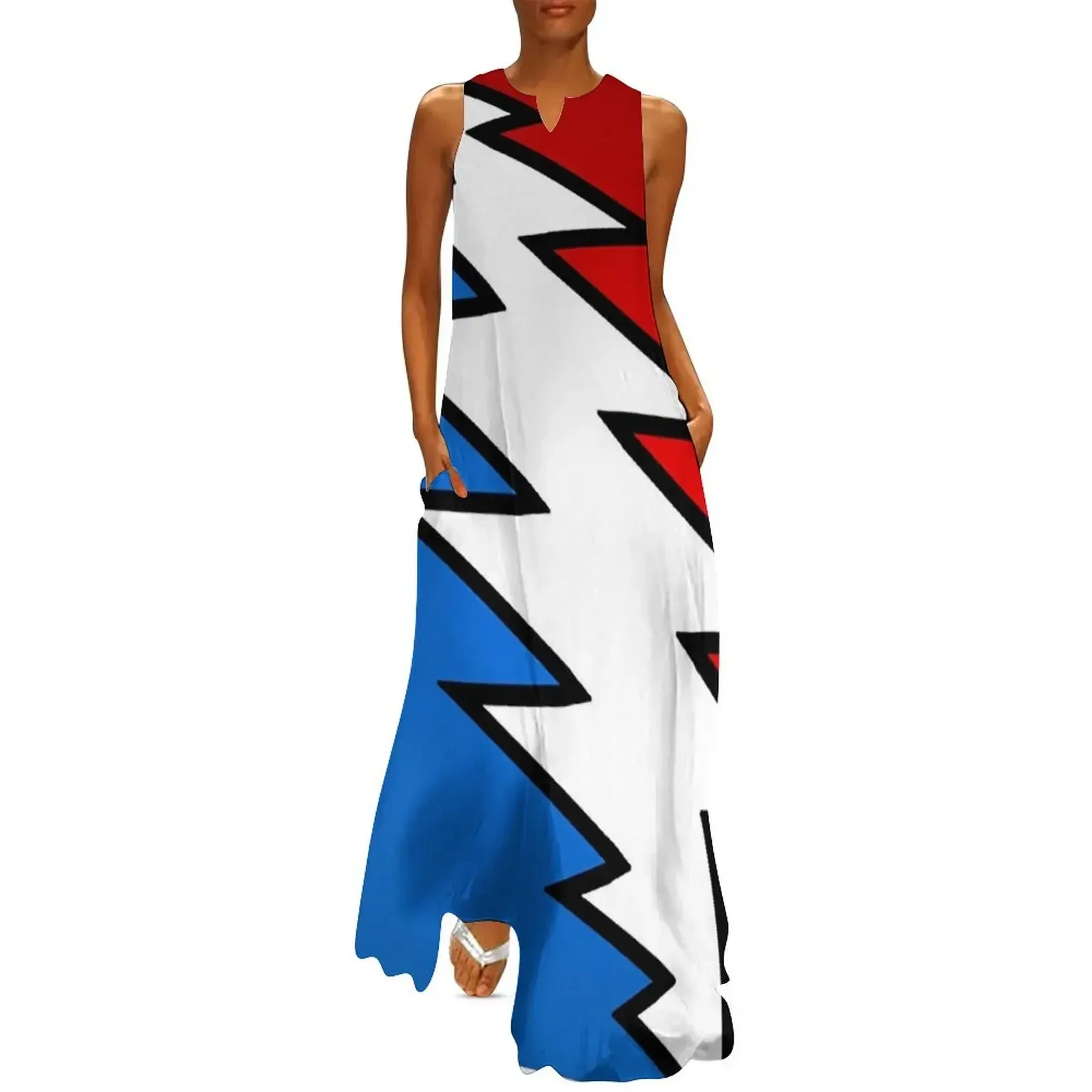 

Uncle Sam Dead Bolt Long Dress evening dress Woman's evening dress Bride dresses Female clothing