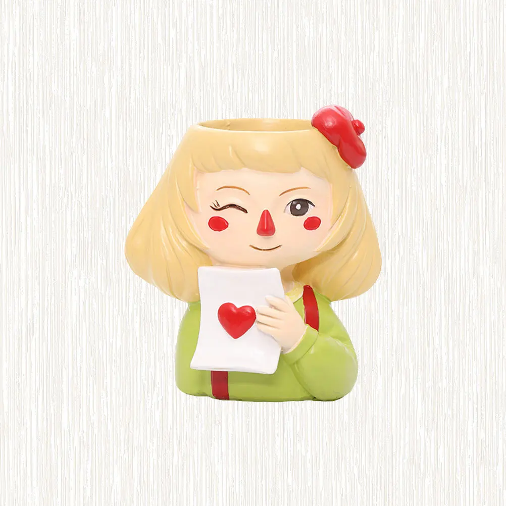 

Half Shape Resin Flowerpot Paint Design Plant Container for Home Desktop Succulent Cactus Decoration Resin Flowerpot