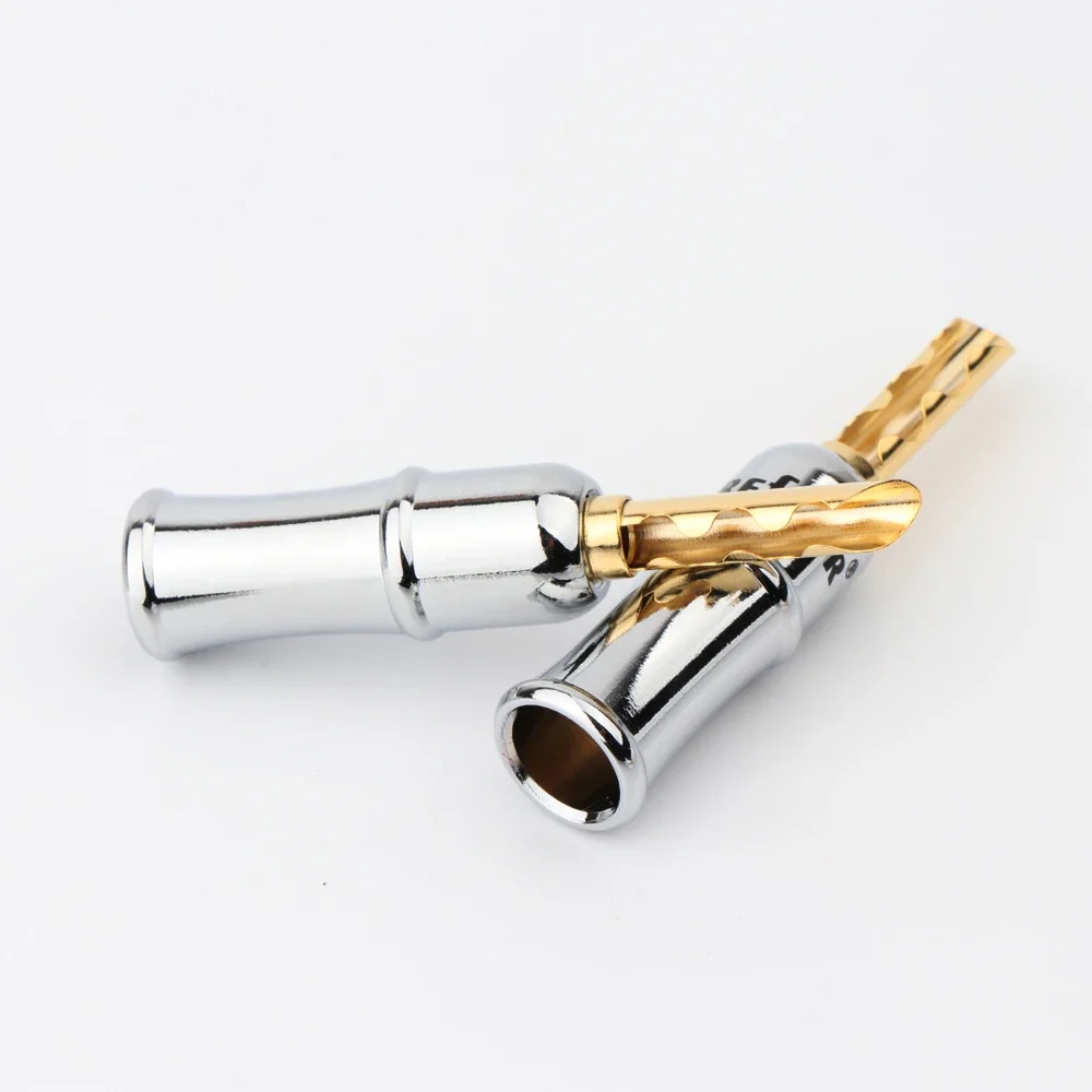 BA1451 Preffair 4 قطع 24 قيراط موصل قابس الموز المطلي بالذهب