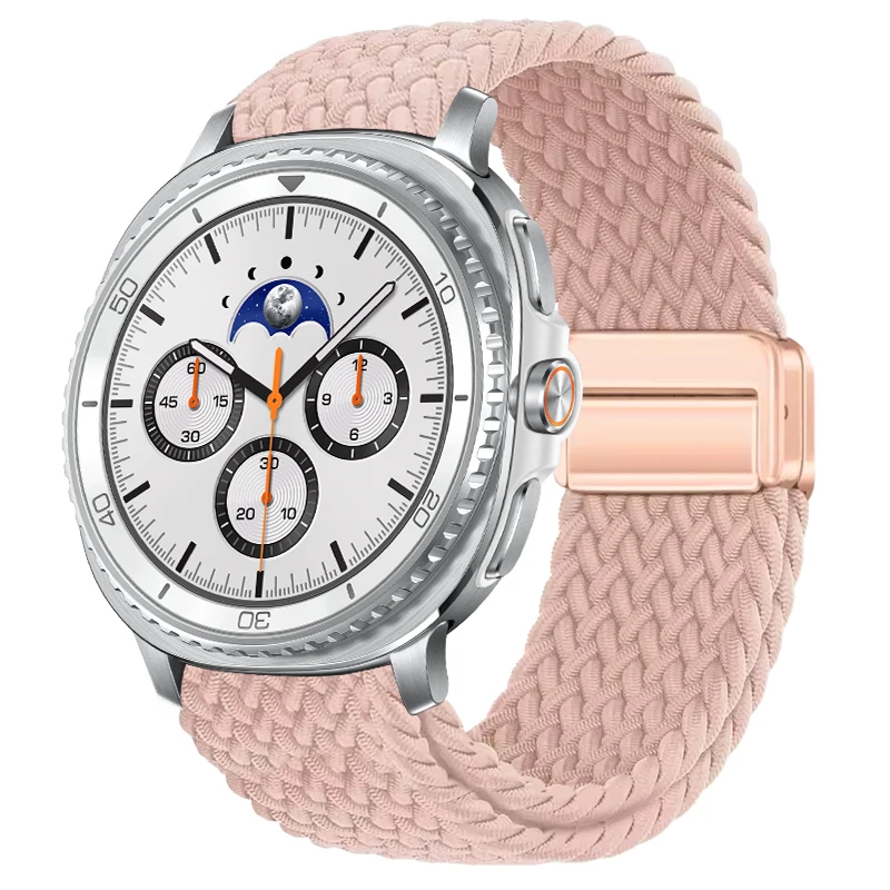 Braided Solo Loop Bracelet For Samsung Galaxy Watch 9 8 40mm 44mm Magnetic Band For Galaxy 8Classic 46mm Nylon Loop Sports Strap image 3