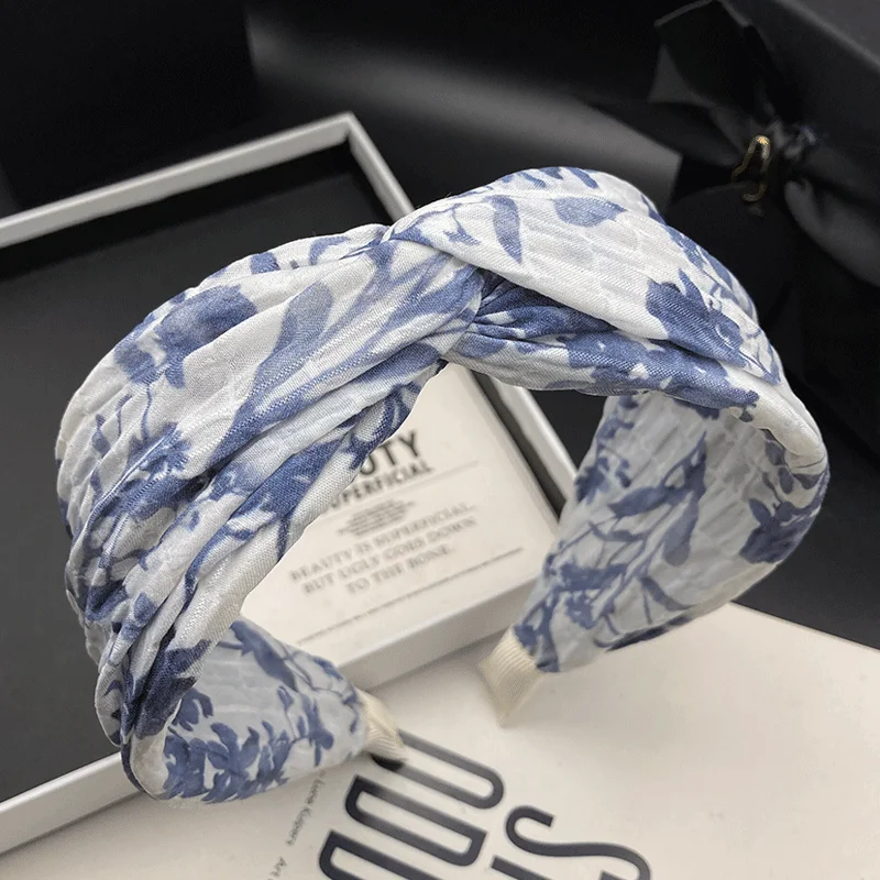 Haarspange Haarband Damen 2026 Mode Neu Einfacher Stoff Haarband Kopfschmuck Breiter Rand Pressband Haarwasch-Stirnband