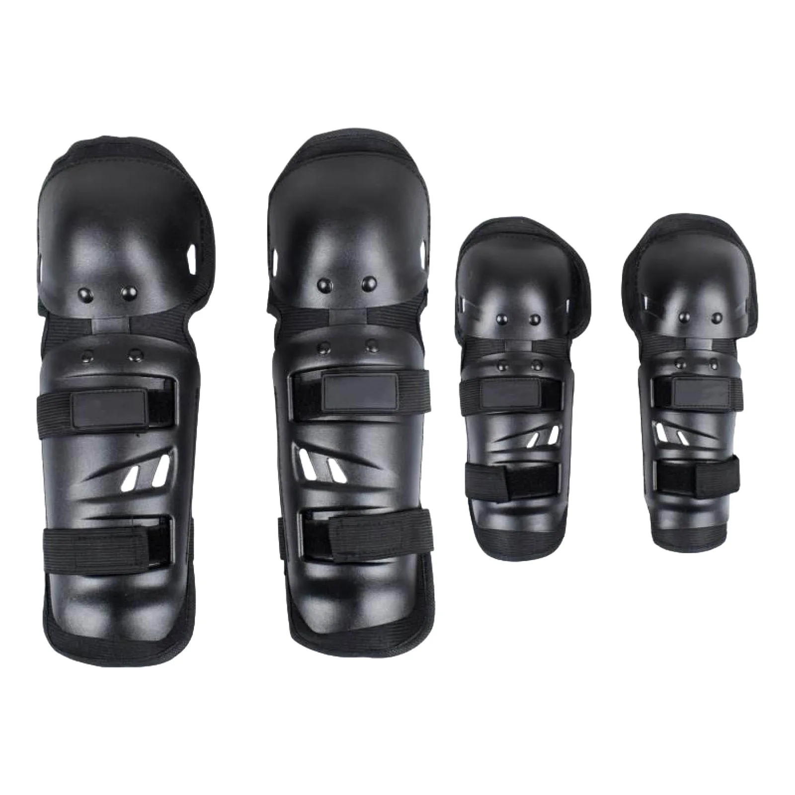 L Motorcycle Knee & Elbow Protectors Set Of Four Round Head Competition Protectors Off-road Motorcycle Riding Equipment Outdoor