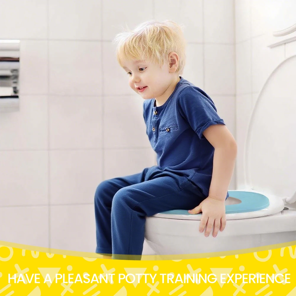 

Portable & Foldable Youngsters Potty Seat with Non-Slip Suction Cups - Fit for Travel, Boys & Girls RV Toilets