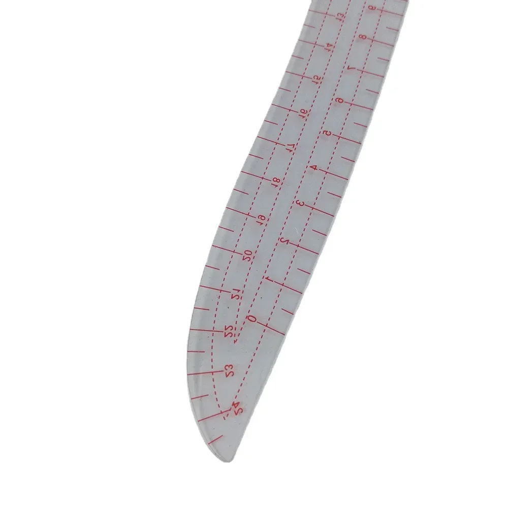 Multifunctional Sewing Tools Soft Plastic comma Shaped Curve Ruler Styling Design Ruler French Curve 30 x 11cm Curve Ruler