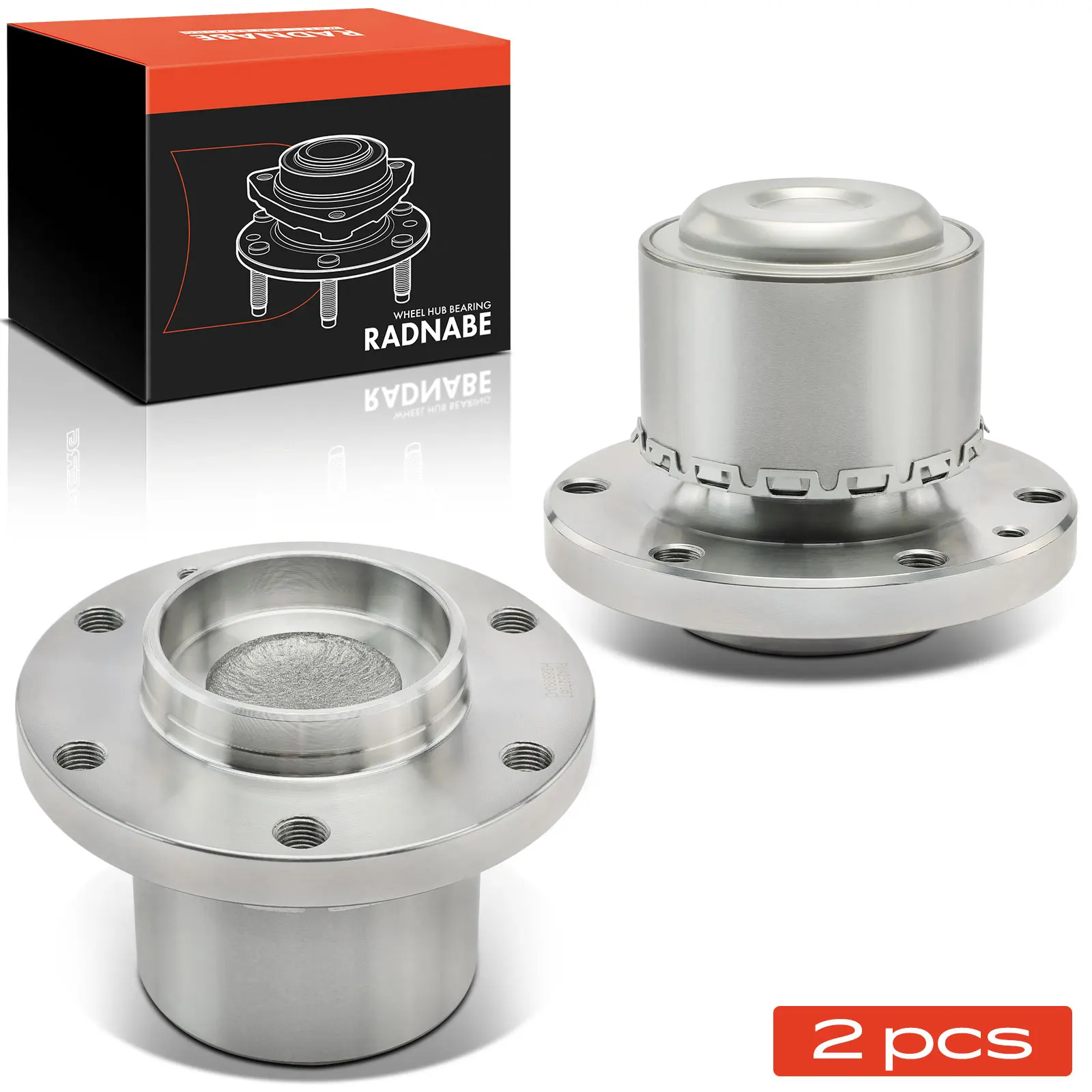 Frankberg 2x Wielnaaf Wiellagerset Vooras Beide zijden Voor Mercedes-Benz Sprinter 3.5-T Bus Box B906 A9063303420 2E0407303P