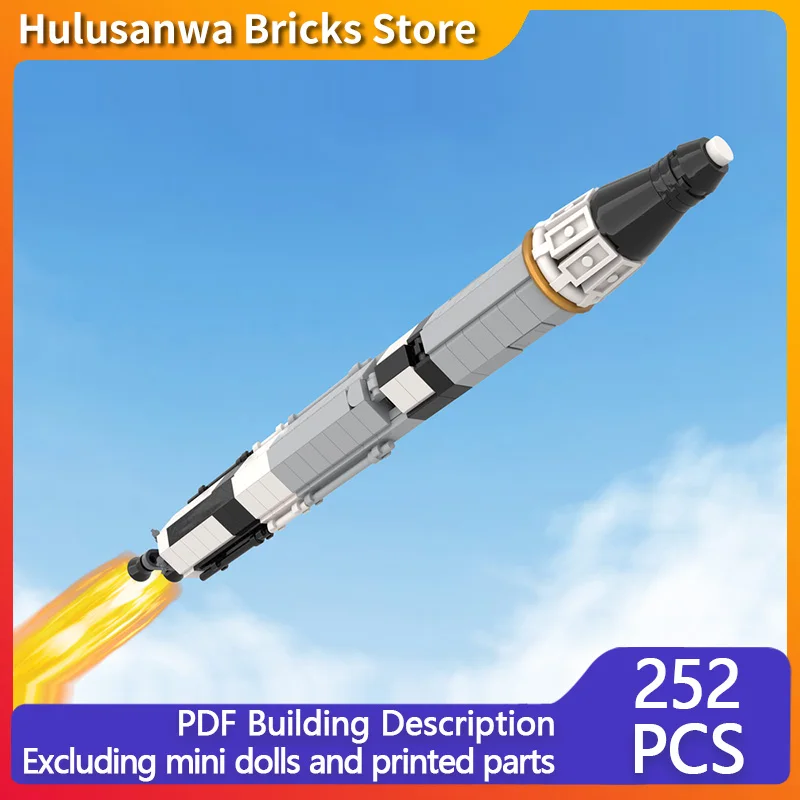 

American Launch Vehicle Model MOC Building Bricks War Equipment Modular Technology Gifts Holiday Assemble Children Toys Suit