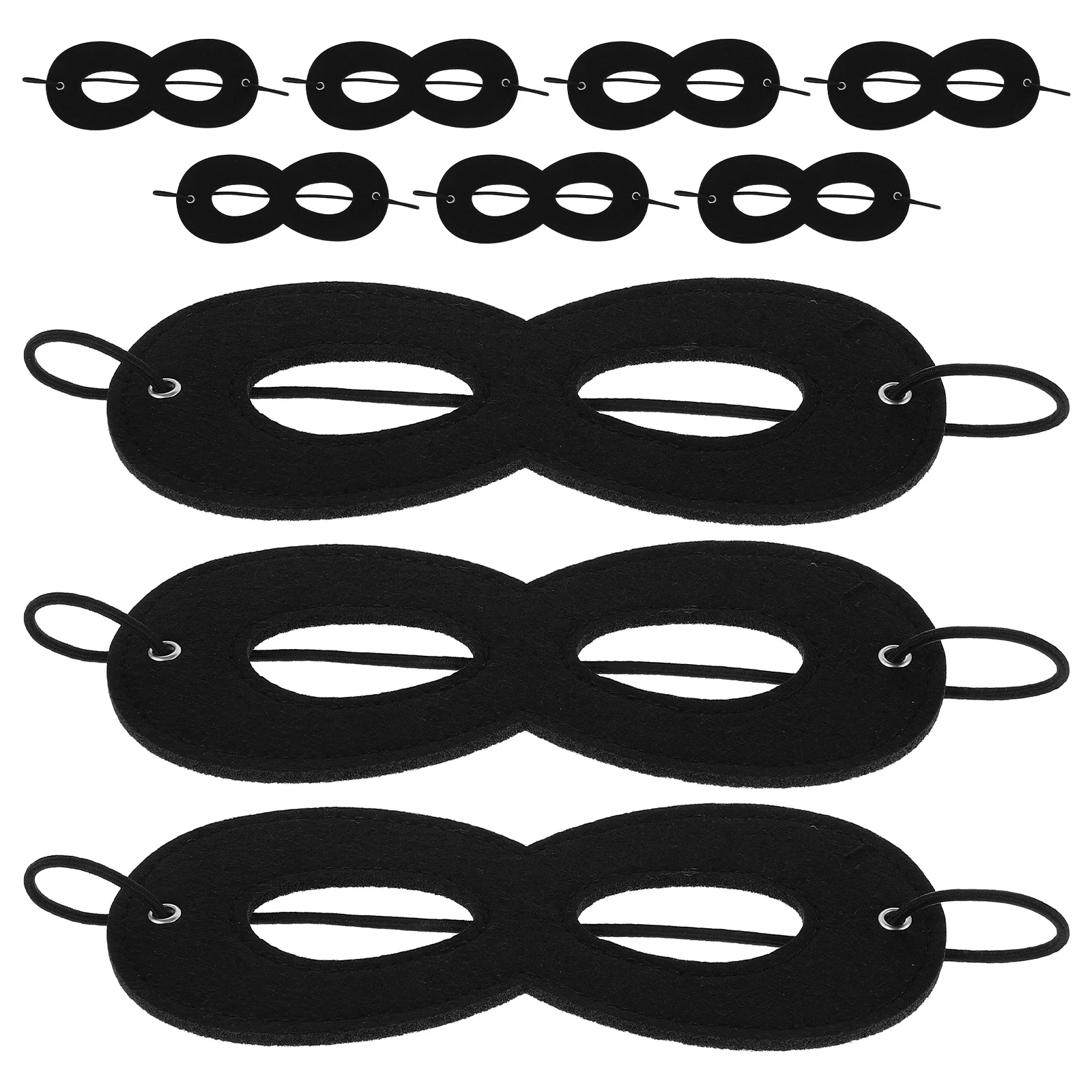 

10 Pcs Mysterious Eye Mask for Playtime Birthday Party Masks Cosplay Costumed Decorations Felt Prom Favors