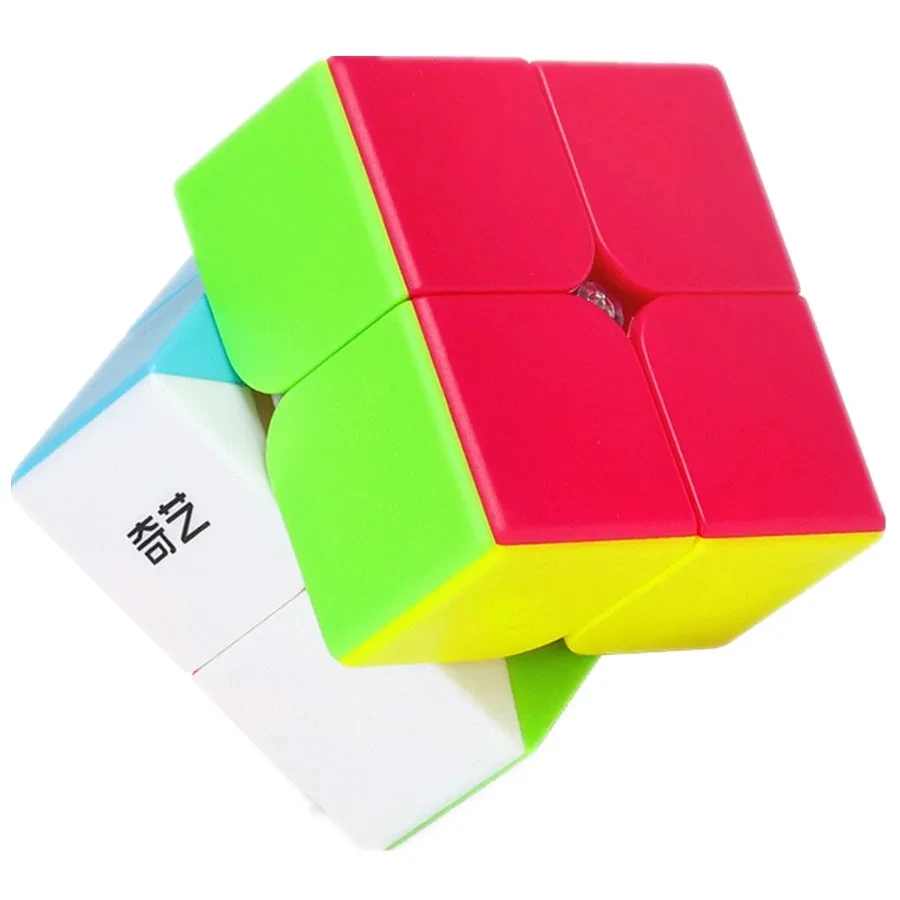 

Qiyi QY SpeedCube Qidi S2 2x2 магический куб без наклеек Профессиональный пазл игрушки для детей подарок игрушка