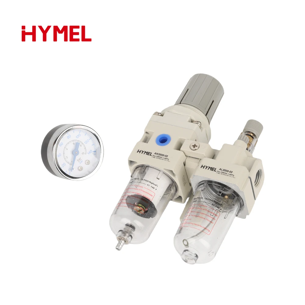 1/4 Pneumatic Compressed Air Compressor FRL FR.L Filter Regulator Drain Air Source Component Pneumatic Tool Tools AC2010-02 - view 4