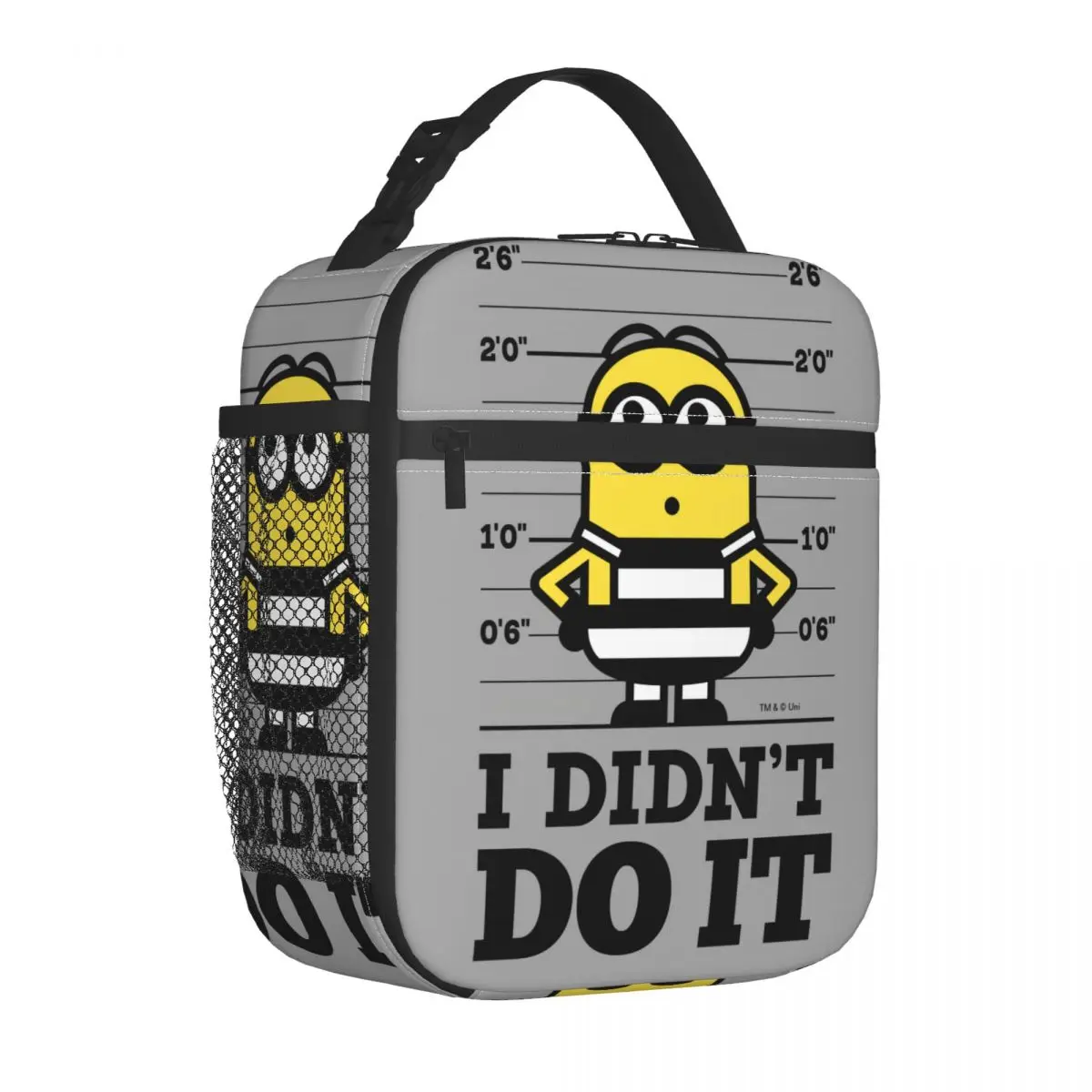 Minions Dave Insulated Lunch Bag Cooler Bag ReusableLunch Container I Didn\'t Do It High Capacity Tote Lunch Box Beach Travel