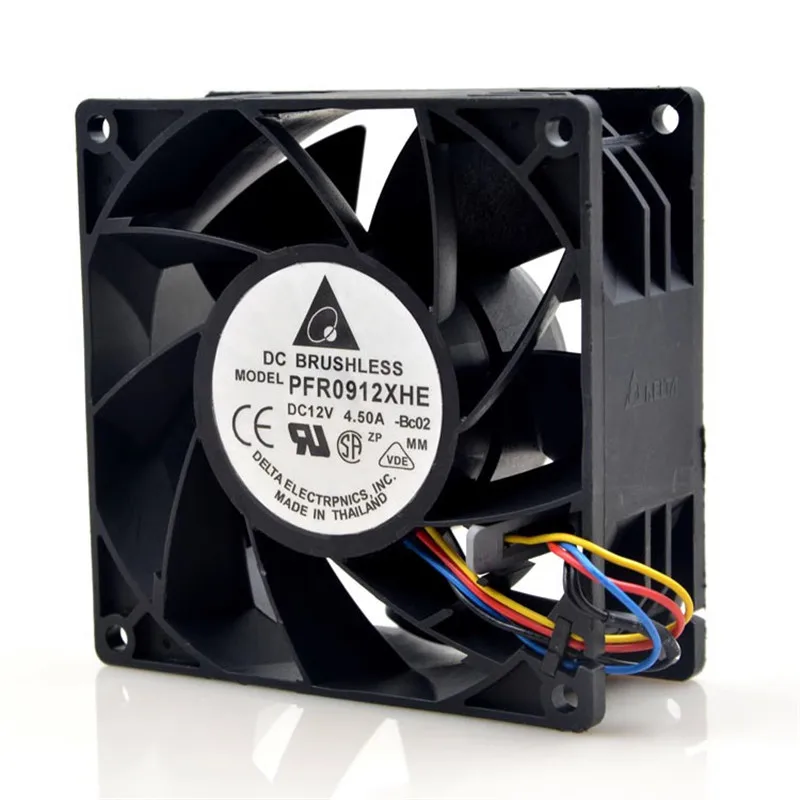 

Original 92 * 92 * 38MM 12V 4.5A PFR0912XHE 9CM violent high air volume server booster cooling fan