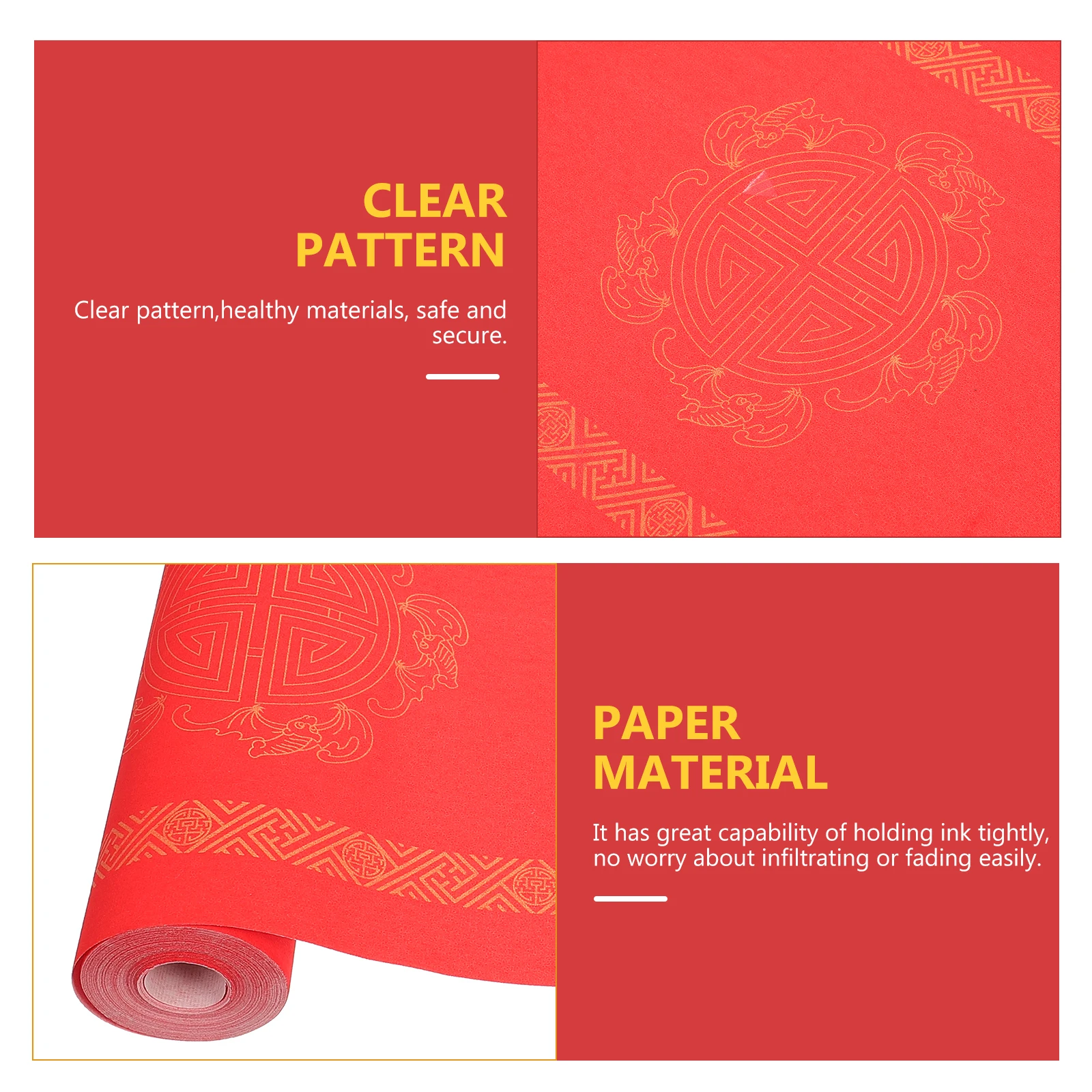 

Thickened Red Xuan Paper for Calligraphy Spring Festival Blank Couplet Writing Traditional Scroll Painting Wedding Decoration