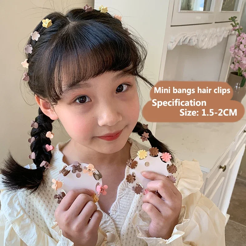 10Pcs/Lot 1.5cm Star Butterfly Hair Claw Crab Clips For Girls Sweet Small Cartoon Hair Pins Kids Headwear Baby Hair Accessories