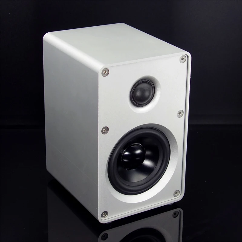 1 par de altavoces HIFI para estantería, altavoz pasivo HIFI, altavoz con chasis totalmente de aluminio para amplificador de Audio, altavoz HIFI bidireccional de 3 pulgadas
