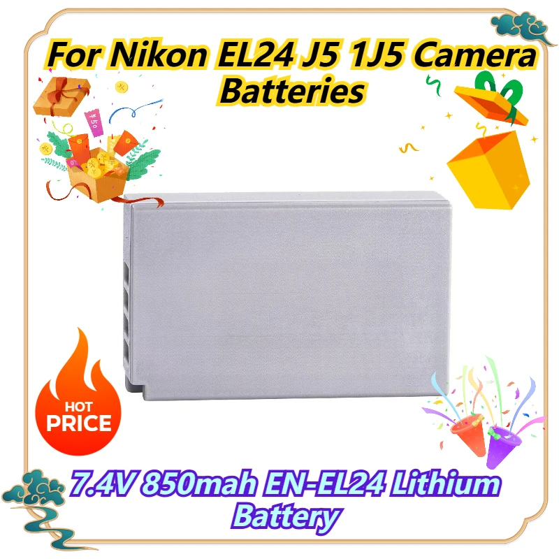 

7.4V 850mah EN-EL24 Lithium Battery For Nikon EL24 J5 1J5 Camera Batteries