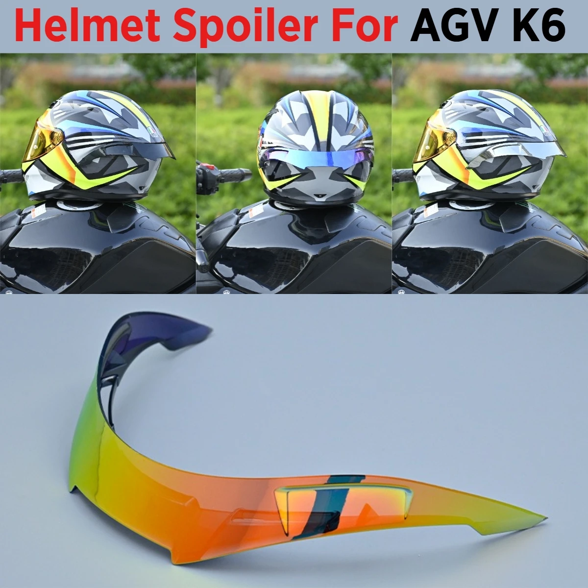 

Motorcycle Helmet Rear Spoiler Replacement for AGV K6 Tail Parts & Accessories capacetes de moto