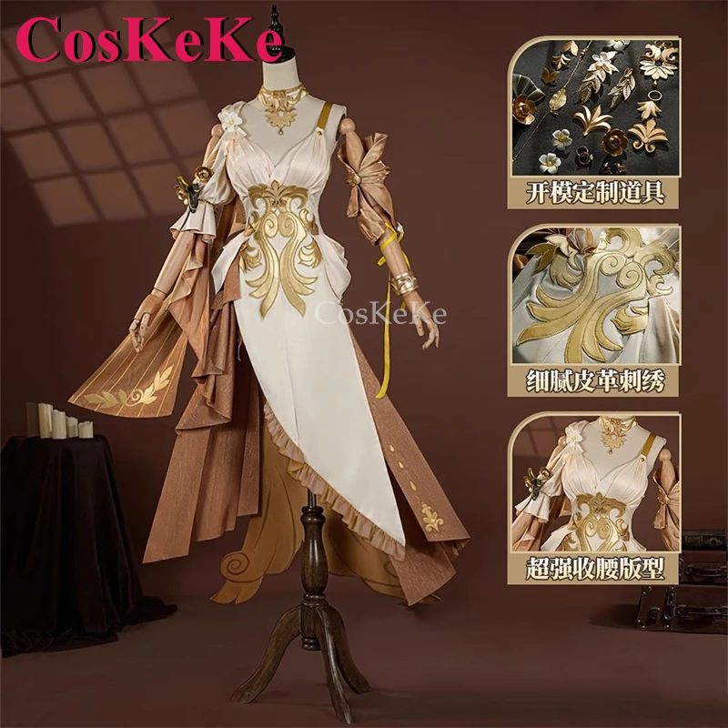 

CosKeKe Aglaea Косплей Костюм Игра Honkai: Star Rail Sweet Nifty Торжественное Платье Униформа Активная Вечеринка Ролевая Игра Одежда S-XXL