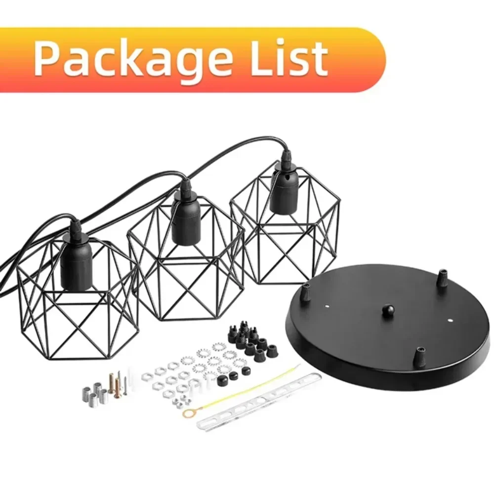 الحديثة خمر LED الثريا، الشمال نمط الحديد شنقا قلادة ضوء للمطبخ غرفة الطعام غرفة المعيشة إضاءة السقف #4