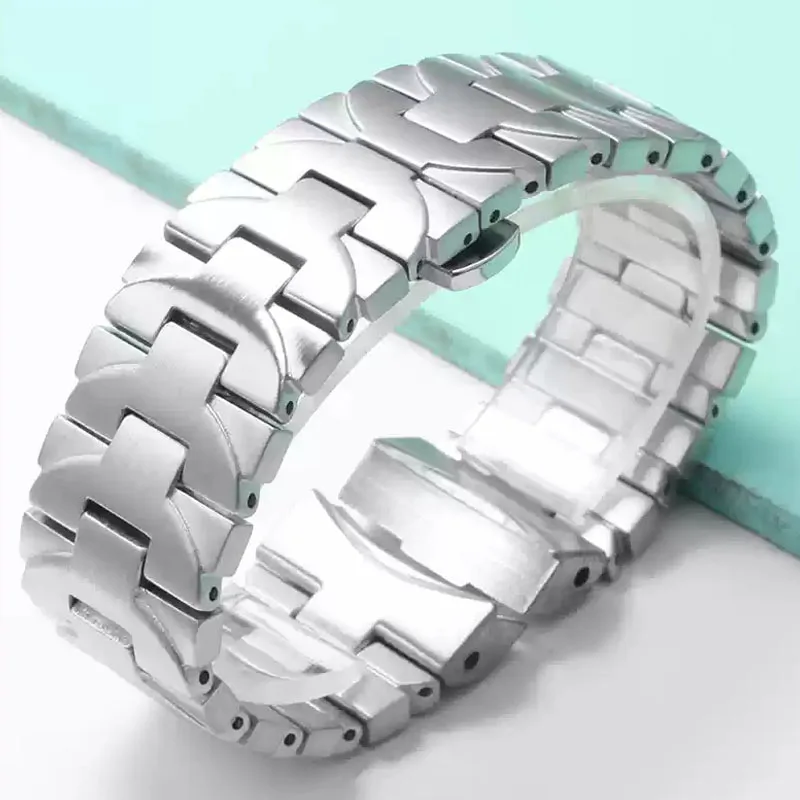 

Stainless Steel Watch Strap for Panerai Pam441 111 Fine Steel Butterfly Clasp Watch Band 24mm Accessories