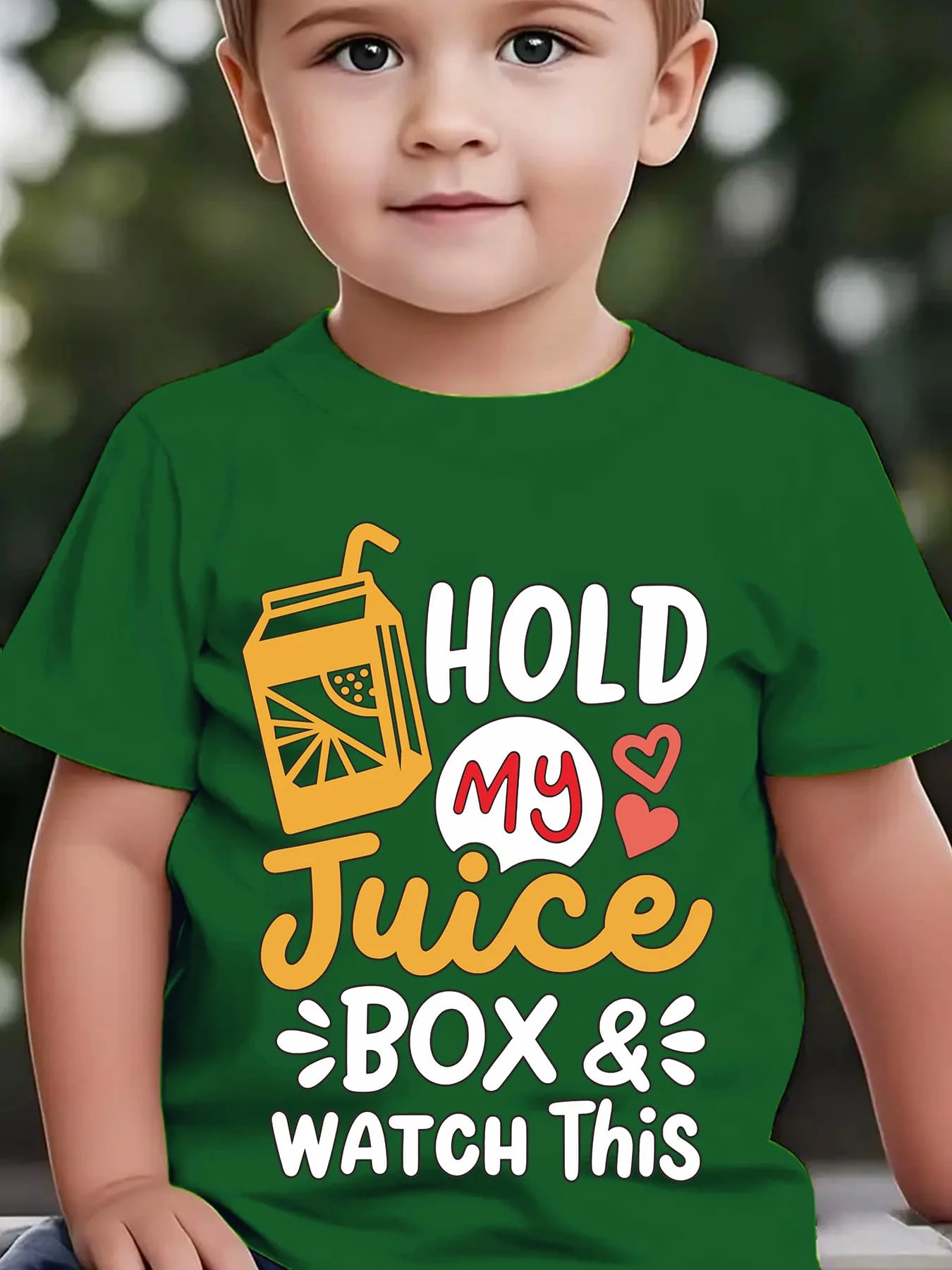 Kids Boys Girls Family Matching T Shirt Hold My Juice Box And Watch This Slogan Print Short Sleeve Tee Daily Parent Child Tops