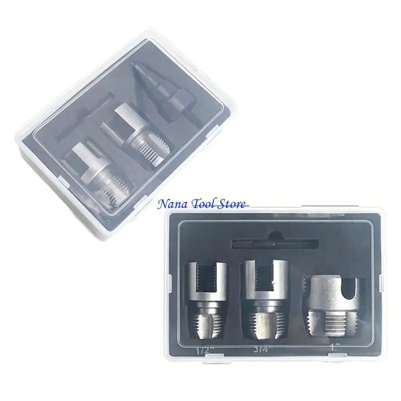 31GJ Strong Alloy Metal Pipe Thread Cutter Corrosion Resistant Threading Set Simple Operate for Plumbing Projects