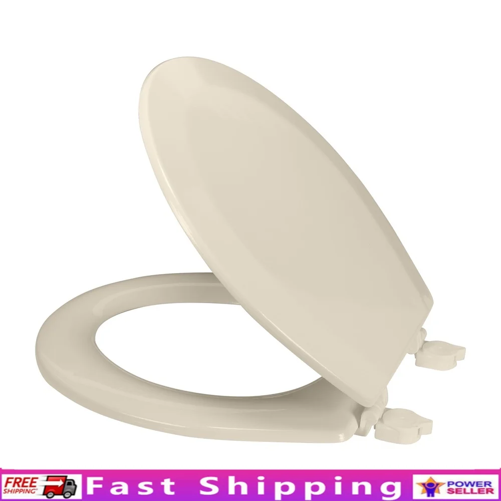 

Круглое сиденье для унитаза со скошенной деревой, нескользящие петли из МДФ премиум-класса, простая установка, все в комплекте фурнитура, обновление для ванной комнаты, стандартная посадка