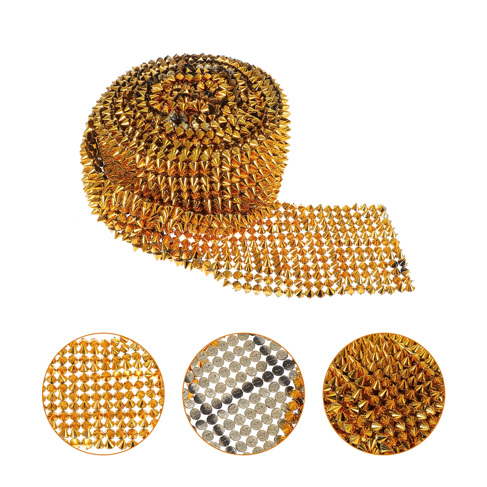 

1 Roll Plastic Line Drill Pointed Row Imitated Rivet Decor for DIY Clothing Bag Handmade Accessory Craft Jewelry Gift