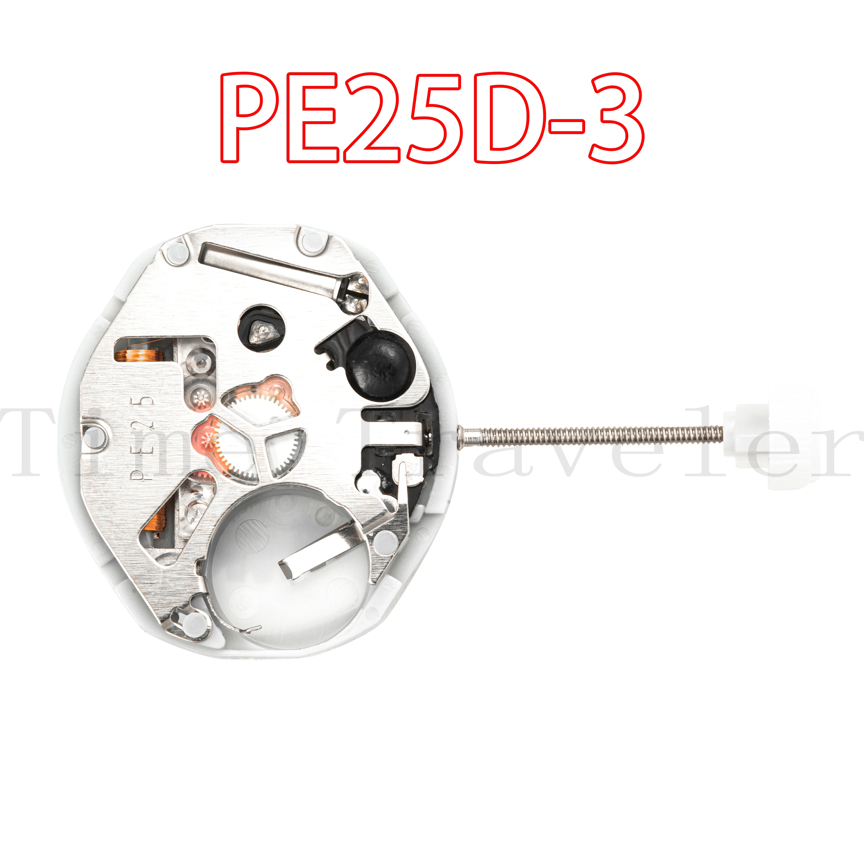 PE25D movement Chinese sunon PE25D-3 quartz movement single calendar without battery