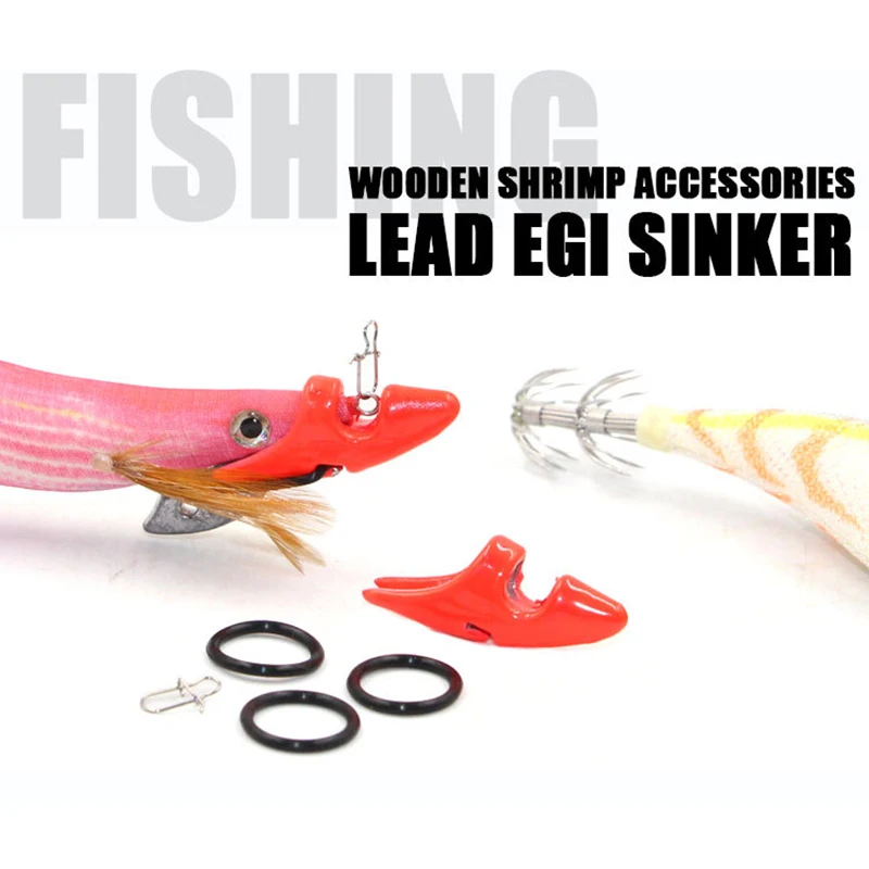 FTK Lead Egi Sinker 10/15/20/25g Squid Egi Jigs Tips Run Weight Extra Weight Sinker For Deep Water Trong Current Pesca Tools