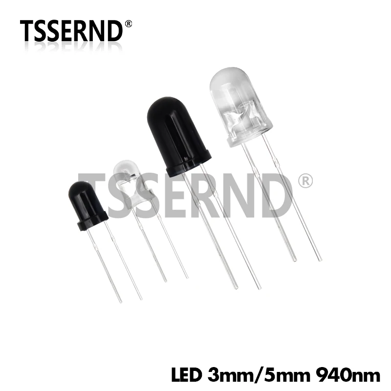 10pairs 3mm 5mm 940nm LED Infrared Emitter and IR Receiver Diode Diodes 301A for arduino