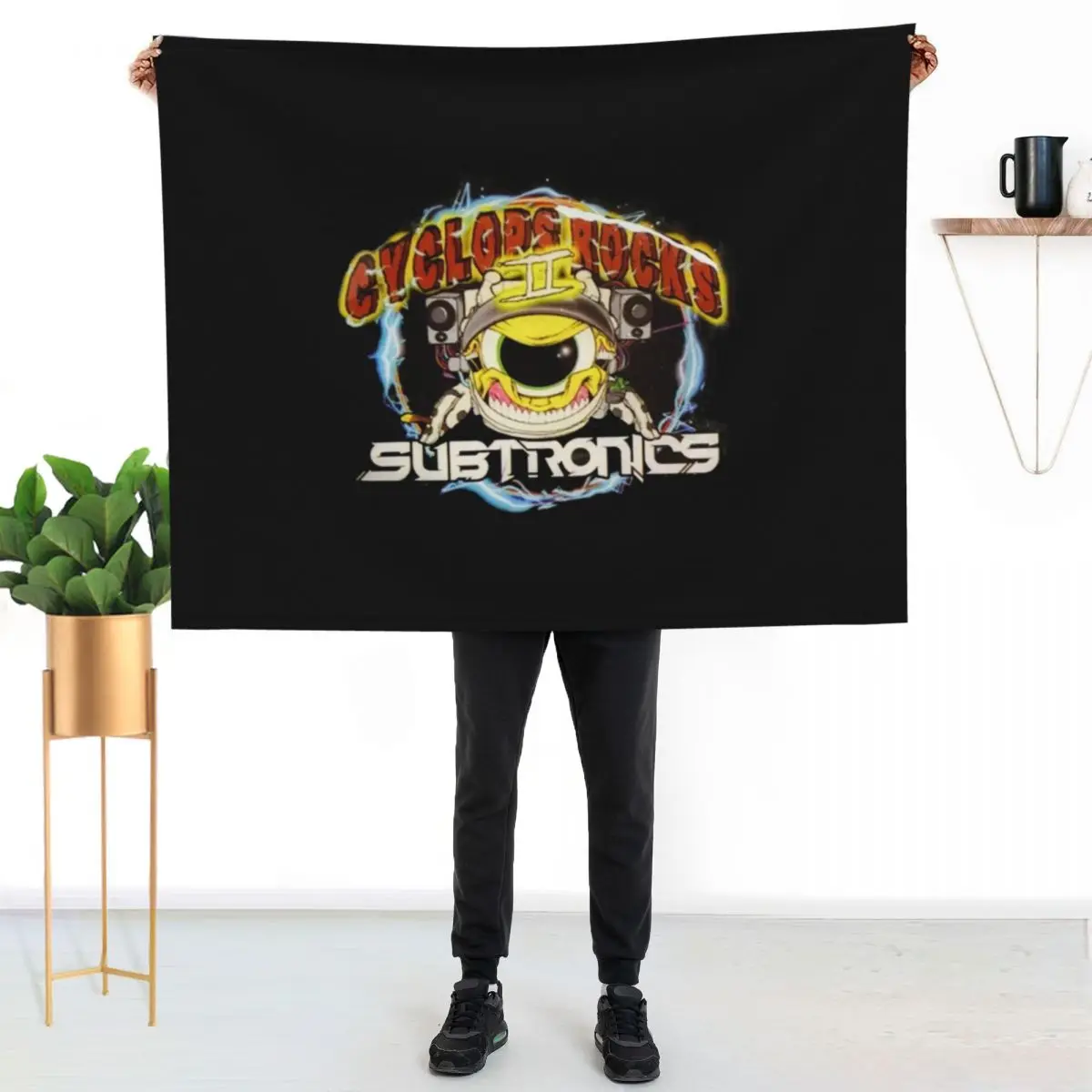 

subtronics - Cyclops Rocks Throw Blanket Warm Comfortable Blanket for Office Napping
