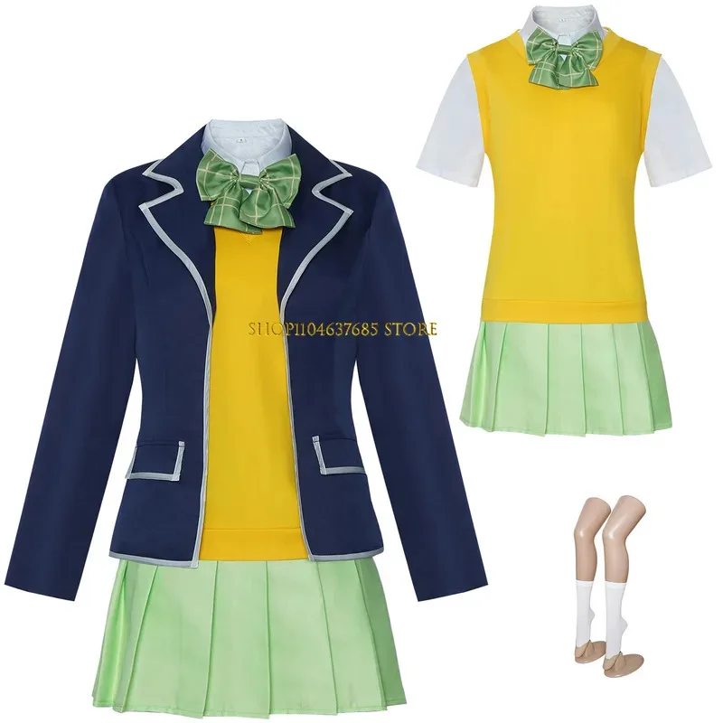 

Unisex Anime Cos Nakano Yotsuba Cosplay Costume Uniform Custom Size