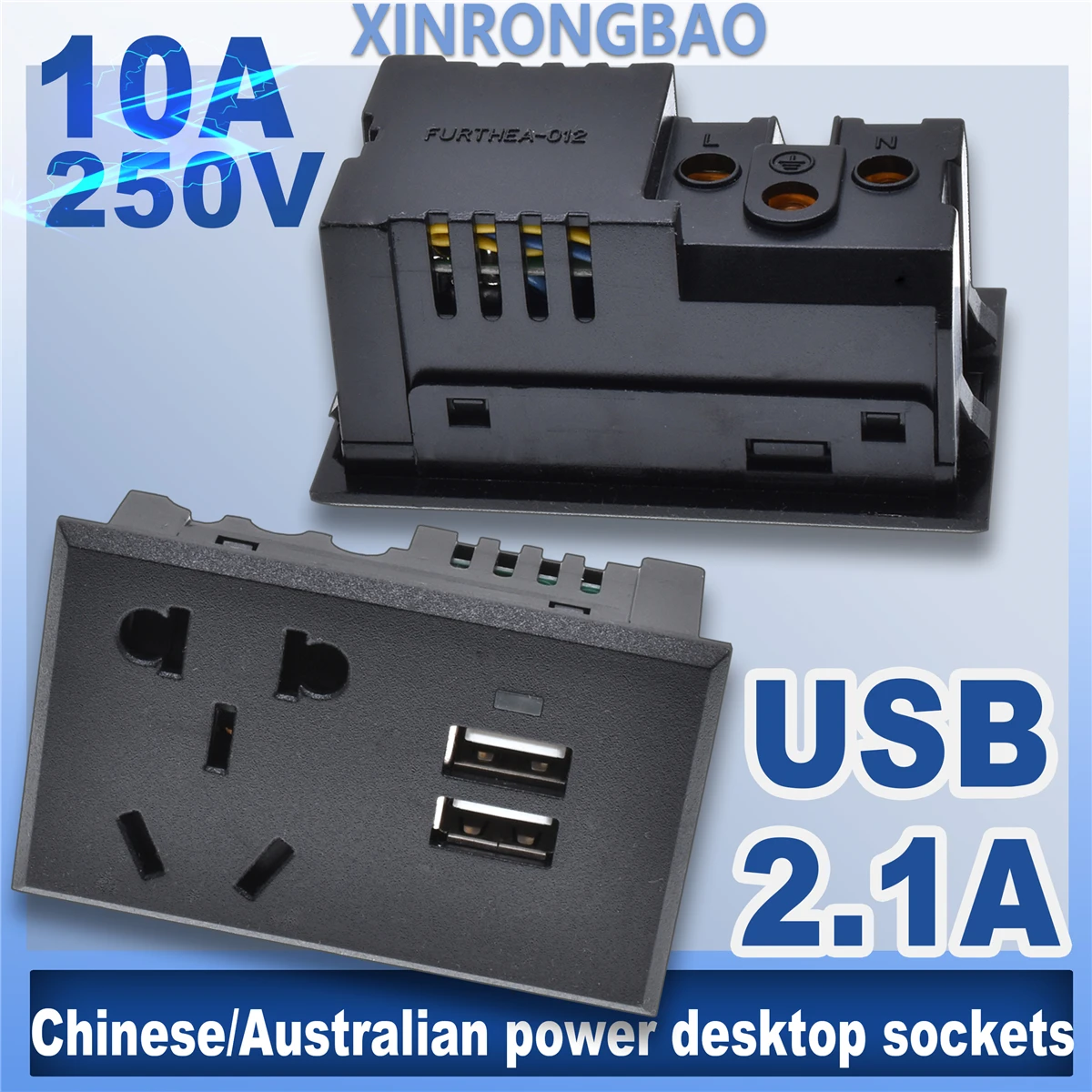 

Модуль настольной розетки 5V2.1A со светодиодным индикатором, качественная защелкивающаяся встроенная розетка для зарядки через USB, Китай, Австралия, Новая Зеландия, Аргентина